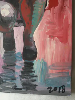 Peter Klashorst - Acrylverf op doek , Mathilda – 120 x 50 cm - 2018 kopen? Bied vanaf 250!