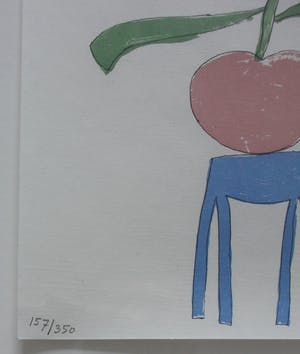 Klaas Gubbels - litho: Het houten bankje - 2007 (prachtige houten lijst) kopen? Bied vanaf 225!