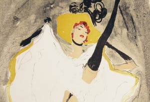 Jean-Gabriel Domergue - Litho, Danseuse Can Can uit de portfolio La Parisienne kopen? Bied vanaf 450!