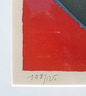 Richard Lindner - Woman with yellow handbag, litho (netjes ingelijst) kopen? Bied vanaf 300!