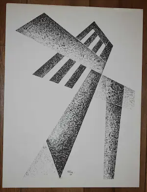 Toon Kelder - Litho - Abstract - 1965 kopen? Bied vanaf 40!