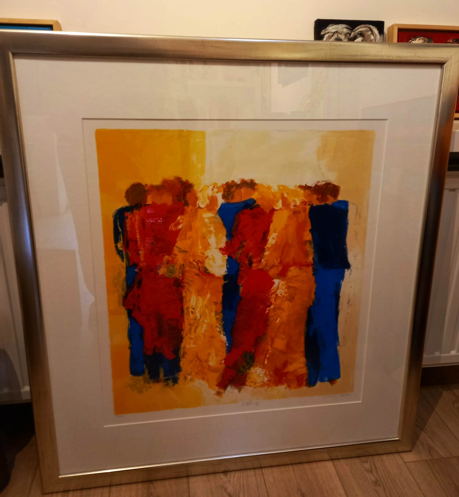 Wil Willemsen - 'Gossip' groot en prachtig gelijst kopen? Bied vanaf 155!