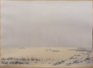 Edgar Fernhout - Litho, Sneeuwvlakte - Ingelijst kopen? Bied vanaf 50!