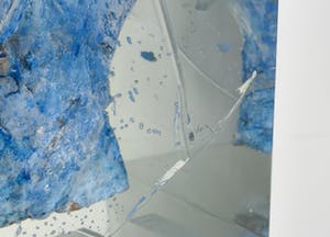 Toon Tullemans - Keramieken hoofd in hars, Der blaue Kopf (Groot en zwaar) kopen? Bied vanaf 350!