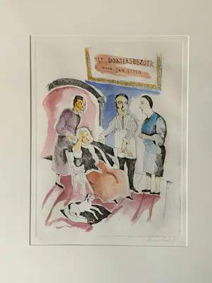 Lucebert - Het Doktersbezoek naar Jan Steen kopen? Bied vanaf 240!