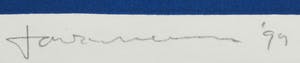 Ton van Summeren - Houtsnede, Abstract Blauw kopen? Bied vanaf 1!