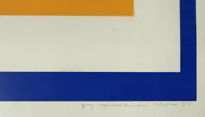 Guy Vandenbranden - handgesigneerde zeefdruk | 'Zonder titel' | 1973 (INGELIJST) kopen? Bied vanaf 250!