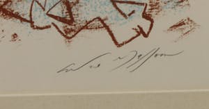 Andre Masson - Litho, Zonder titel - Ingelijst kopen? Bied vanaf 1!