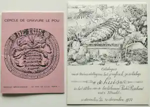 Grafisch Gezelschap de Luis - 2x catalogus met afbeeldingen van o.a. Peter Vos en Charles Donker verkocht voor € 20!