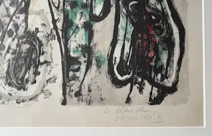 Corneille - handgesigneerde kleurenlitho | 'Le désert fleuri' | 1963 (INGELIJST) kopen? Bied vanaf 600!