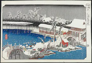 Ando Hiroshige - Houtdruk, Kameido Tenmangu Shrine kopen? Bied vanaf 35!
