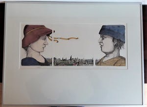 Carla Kleekamp - Gesprek - 3 x kleur etsen in één voorstelling kopen? Bied vanaf 20!