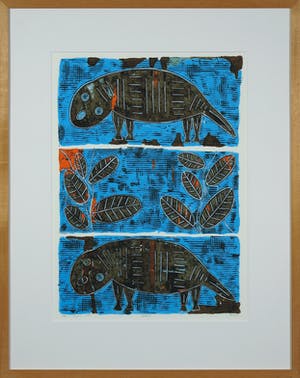 Ans van Dijk - Zeefdruk, Beast - Ingelijst kopen? Bied vanaf 20!