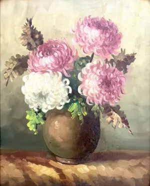 Tilly Moes - Stilleven met Chrysanten kopen? Bied vanaf 20!