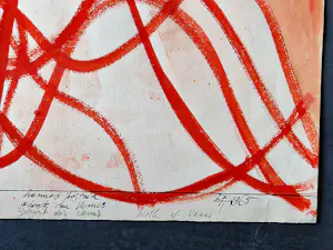 Hannes Postma - grote in 1965 gemaakte Aquarel "geboorte van Venus" gesigneerd kopen? Bied vanaf 76!