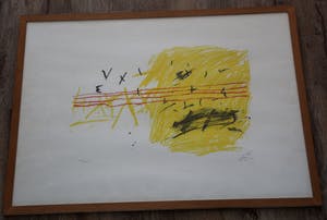Antoni Tapies - Ingelijste litho kopen? Bied vanaf 575!