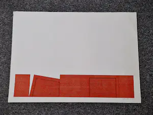 Erik Roos - Galerie Asselijn Amsterdam - kleuren litho "Muro Alligesi Firenze" bep. oplage kopen? Bied vanaf 45!