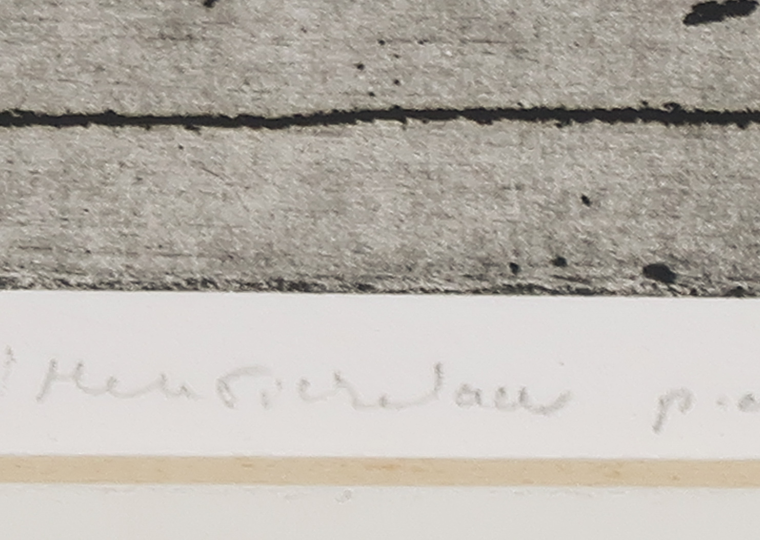 Henk Tichelaar - Droge naald en aquarel, Compositie met tafel, vogel en huizen kopen? Bied vanaf 1!