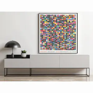 Gerhard Richter - "1025 Farben" 1974/2005 - große Museumsposter (124 x 124 cm) kopen? Bied vanaf 260!
