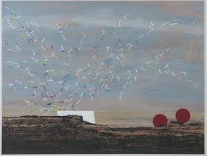 Henri Plaat - Gouache, Zonder titel - Ingelijst (Groot) kopen? Bied vanaf 100!