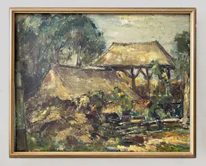AcheterNiet of onleesbaar gesigneerd - Bergense School - Boerderij bij 't Oude Hof? Enchérissez de 1!