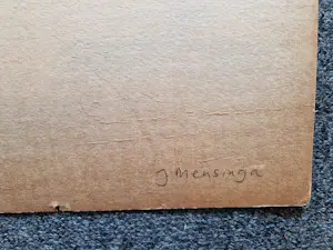 Jan Mensinga - grote jaren 50 sepia oostind. inkt op karton "meisje" potloodgesigneerd kopen? Bied vanaf 41!