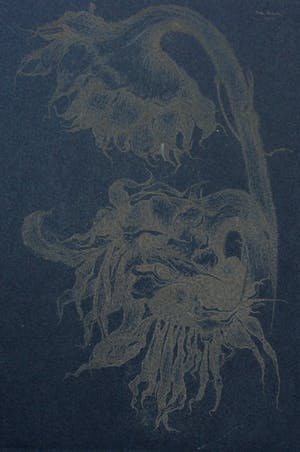 Dirk Baksteen - ets: Zonnebloemen kopen? Bied vanaf 80!