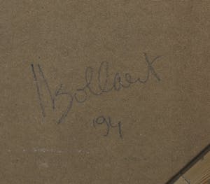 Jan Bollaert - Acryl op board, Geslagen of Gestreeld (Zeer Groot) kopen? Bied vanaf 100!