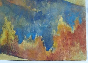 Klaas Pijlman - Aquarel , Sassolungo , Dolomieten , Italië – 1968 kopen? Bied vanaf 40!