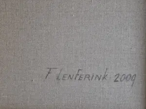 Frank Lenferink - prachtig olieverf doek schilderij "bungalow bij invallende nacht" groot & ZGAN kopen? Bied vanaf 350!