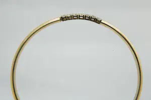 63 - Sierlijke, ronde 14 karaat geel gouden holle armband kopen? Bied vanaf 160!