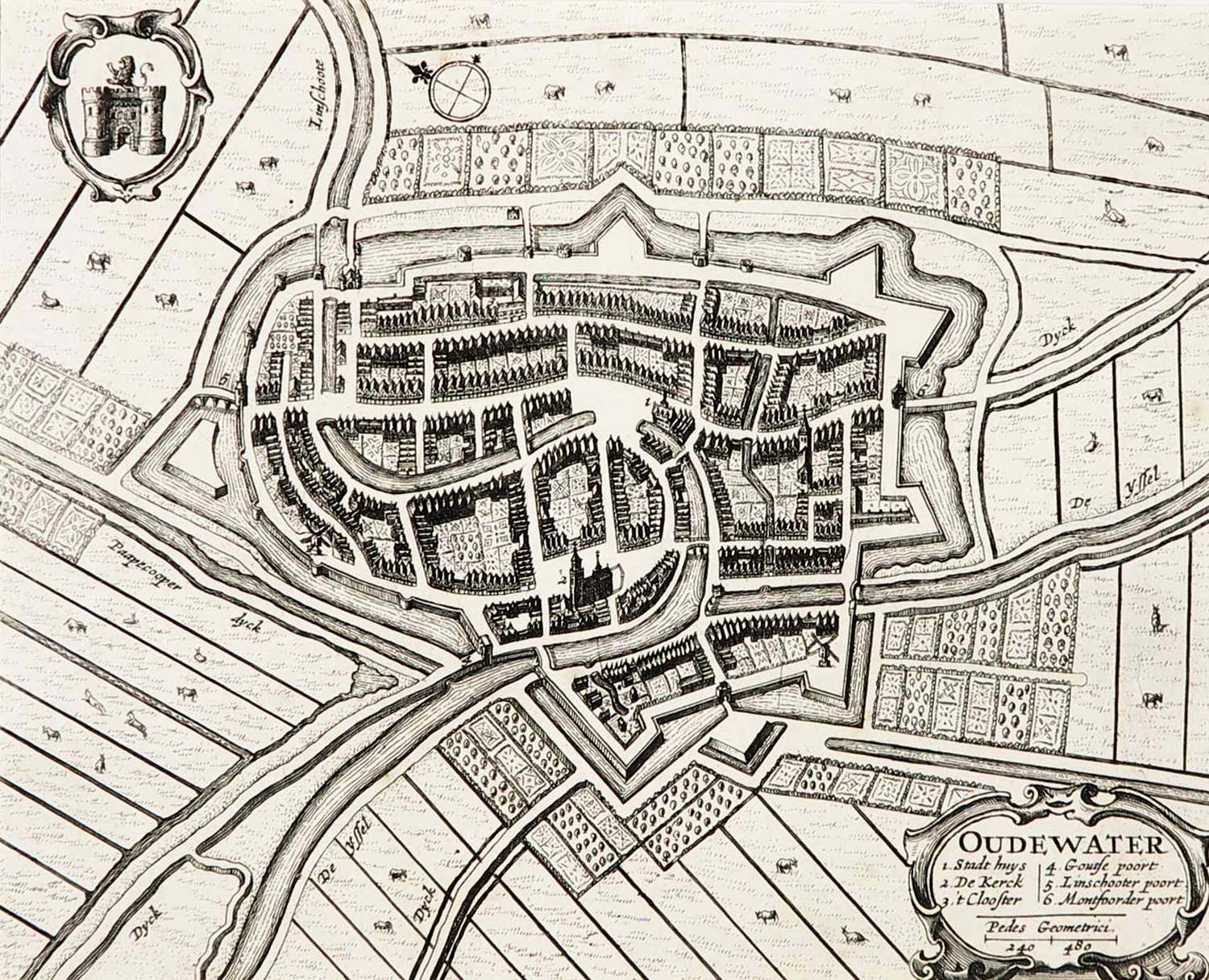 Joan Blaeu - Gravure, Oudewater kopen? Bied vanaf 1!