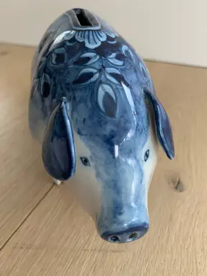 Koninklijke Tichelaar Makkum - Spaarvarken handgeschilderd kopen? Bied vanaf 100!