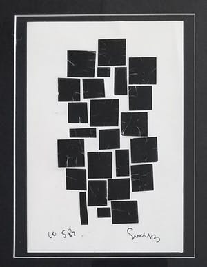 Siep van den Berg - Collage op papier kopen? Bied vanaf 125!