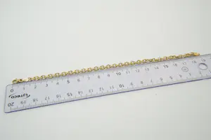 23 - Charmante 14 karaats geel gouden anker of jasseron armband kopen? Bied vanaf 190!