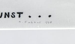 Arjenne Fakkel - Linosnede, Nou, nou [...] - Ingelijst kopen? Bied vanaf 50!