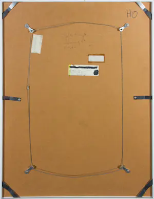 Sjef de Hoogh - Gemengde techniek, Zonder titel - Ingelijst kopen? Bied vanaf 60!