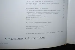 Henry Moore - 7 boeken, waarvan 1x met een kleurenlitho 1972 kopen? Bied vanaf 75!