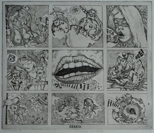 Ab Steenvoorden - Ets , Metamorfose van Granya – Surrealistische voorstelling, 1972 - 21½ x 25 cm kopen? Bied vanaf 1!