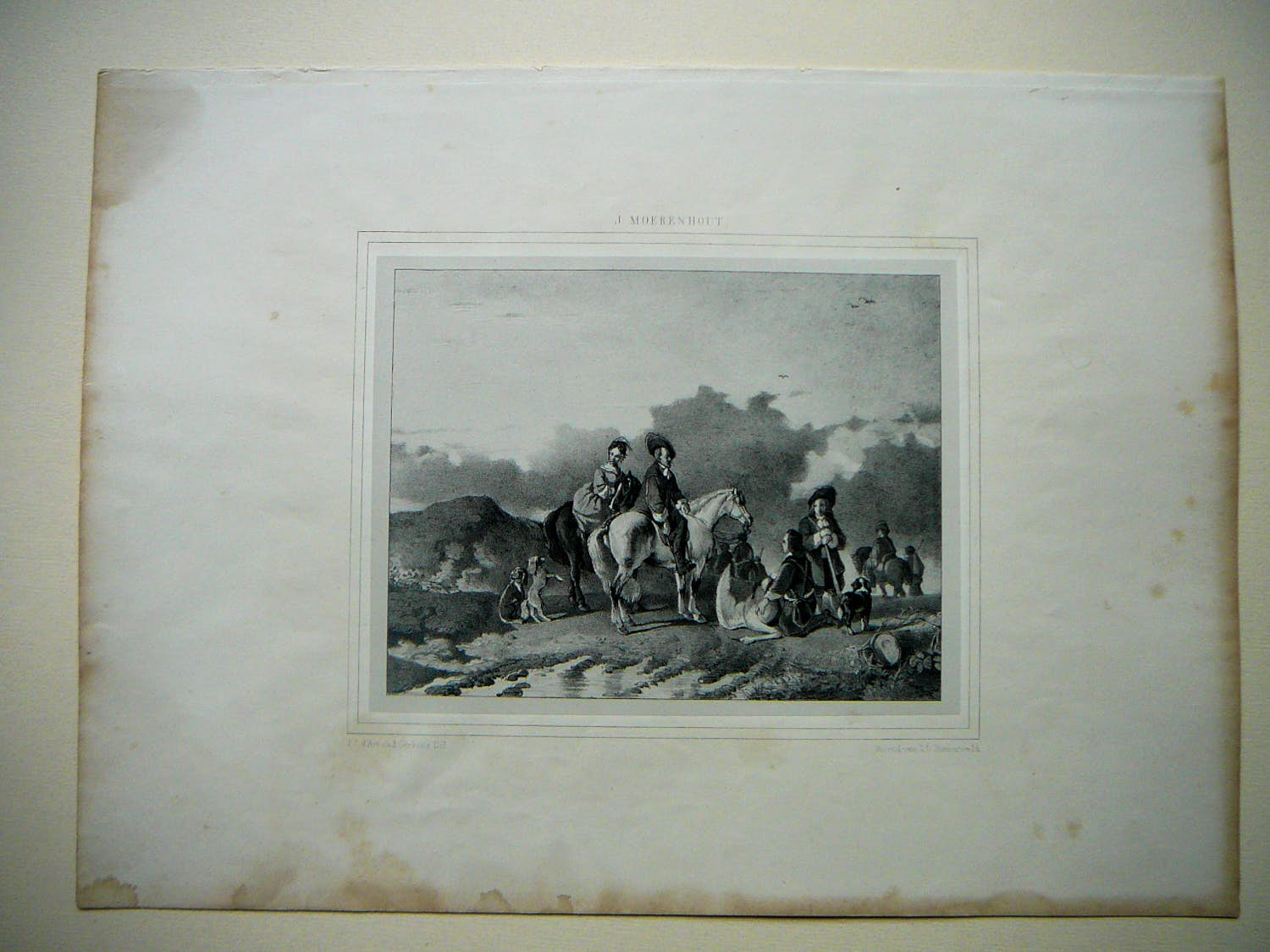 Johannes d'Arnaud Gerkens - Een groep jagers en paarden kopen? Bied vanaf 20!