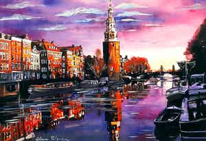 Elena Polyakova - Montelbaanstoren in Amsterdam verkocht voor € 65!