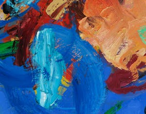 Koos Smit - Olieverf op doek, Saga III - Ingelijst (Groot) kopen? Bied vanaf 1!