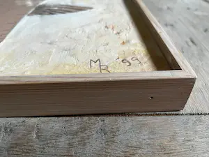 Mieke Renders - Vierluik van keramiek met houten lijst kopen? Bied vanaf 250!