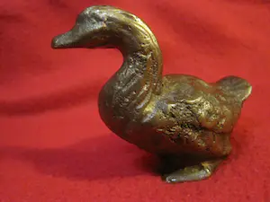 Brons (Onbekend) - Gans, symbool van liefde, trouw en verbondenheid. kopen? Bied vanaf 35!