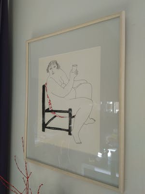 Niet of onleesbaar gesigneerd - Vrouw in stoel kopen? Bied vanaf 10!