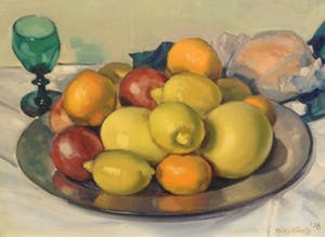 Frits Hubeek - B1663-3 - Stilleven met citrusvruchten en ander fruit kopen? Bied vanaf 50!