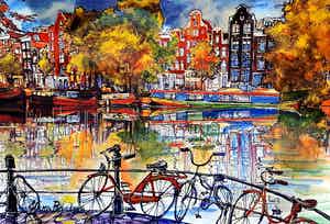 Elena Polyakova - Fietsen in Amsterdam verkocht voor € 55!