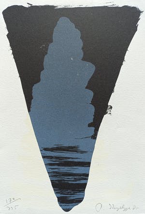 Rob van Koningsbruggen - Abstracte compositie, zeefdruk kopen? Bied vanaf 50!