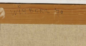 Wim Bors - Acryl op doek, De aanval van de mens II - Ingelijst kopen? Bied vanaf 1!