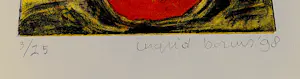 Ingrid Bouws - expressionistische kleuren-ets & aquatint - zeer kleine oplage (25) - 1998 kopen? Bied vanaf 31!